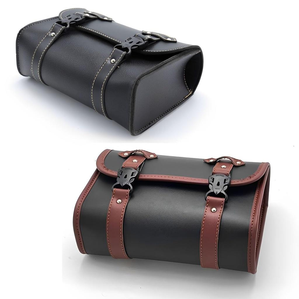 MIMIA Motorcycle Side Set of Touring Waterproof Bags for and Small Items Set of Bags, 2, Saddlebags, Bags, Tools, Wallets, (Black, 2)