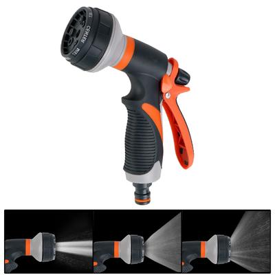 Hose Sprinkle Nozzle Hand-held For Garden Washing Car Lawn Spray Watering Garden Tools 8 Spray Modes High Pressure Water Gun