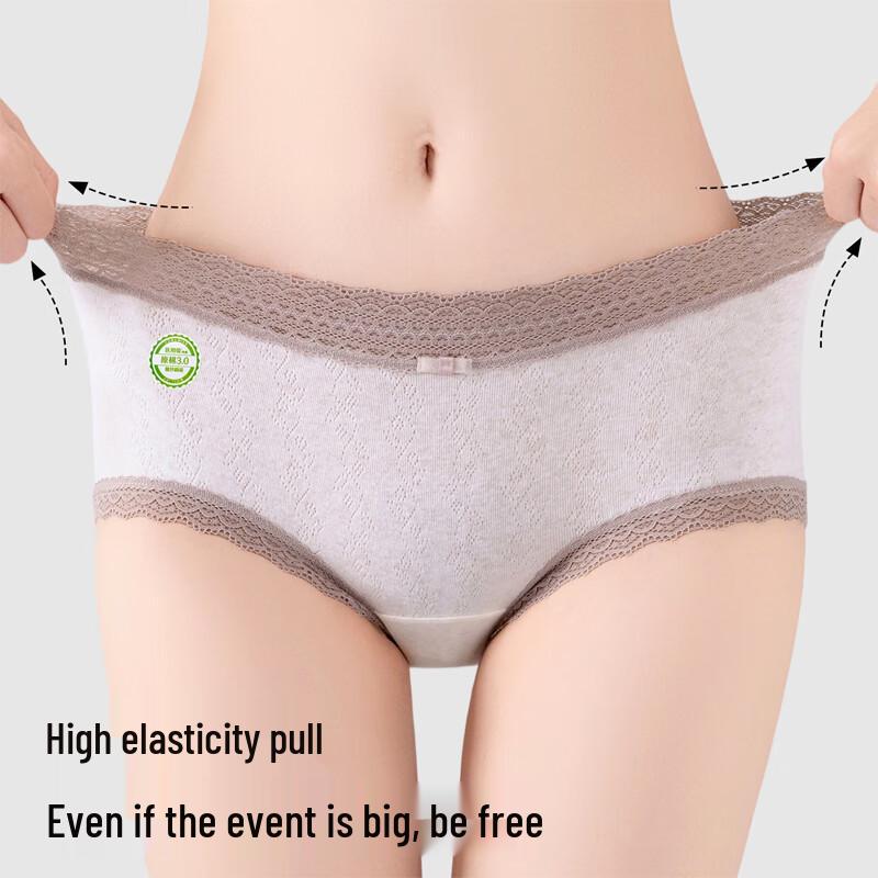 Urban Beauty Women's Mixed Color Lace Briefs 4-Pack