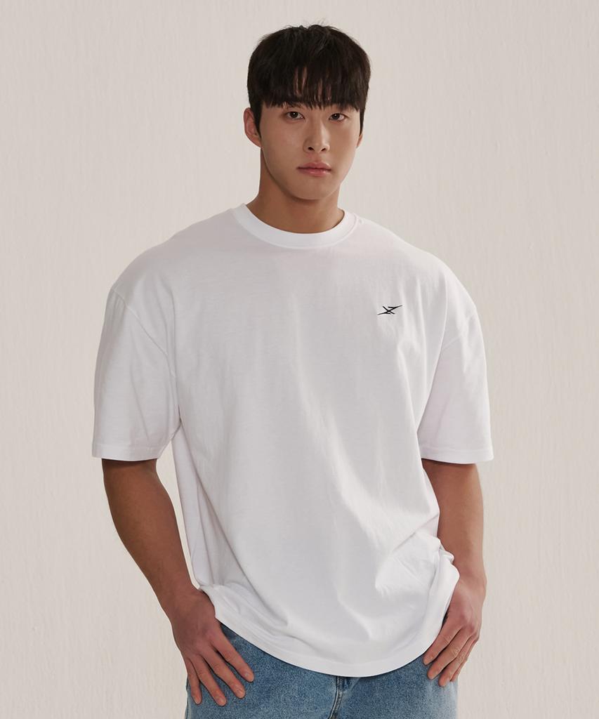 NINEZ Small Logo Cotton Oversized T-Shirt_2 Colors