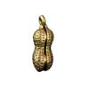 Vintage Brass Frog Statue Solid Peanut Pendant Charm Creative Tea Pet Figurine  Keychain Decoration