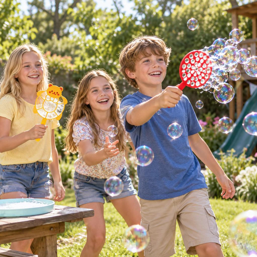 26-Piece Outdoor Wand Set, Large Blowing Toy, Backyard Party Fun