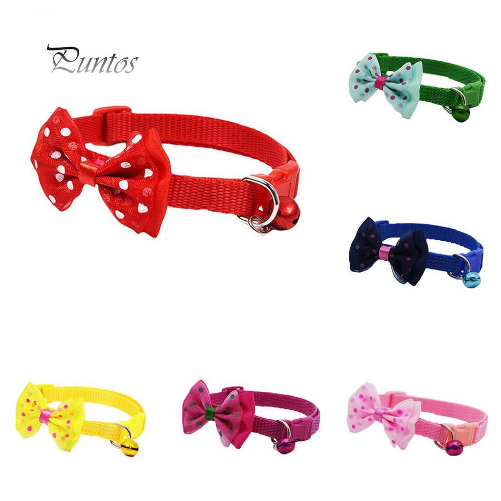Pet Puppy Bowknot Collar Necklace Neck Strap