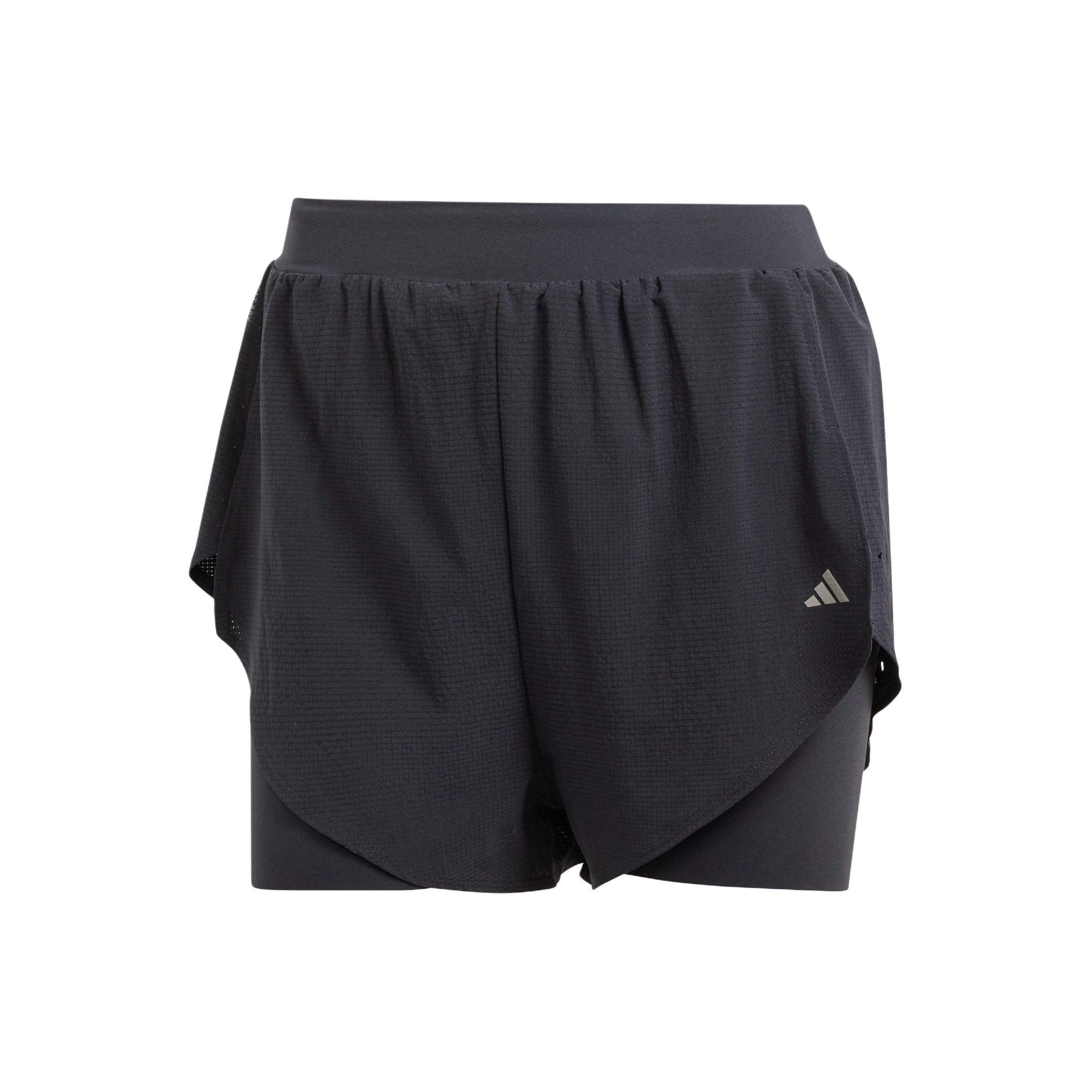 (WMNS) adidas Designed for Training HEAT.RDY HIIT 2-in-1 Shorts Asia Sizing Black Women s IM8178 XL