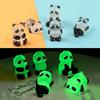 5PCS Luminous Glowing Panda Mini Figurines Glow in Dark Fairy Garden Bonsai Desk Decoration Miniature Ornament Home Accessories