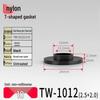 T-Shaped Nylon Gasket Ring Screw Shaft Sleeve with Concave-Convex Insulation Pad M2