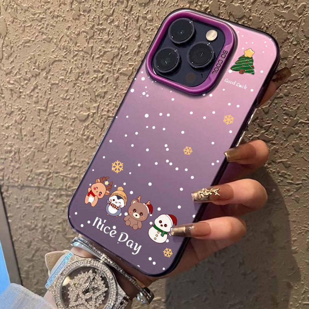 Case Phone Case For Iphone 17 16pro 15pro14 13 12 11 12pro 13pro Max 14plus Phone Funda Fashion Christmas Cover