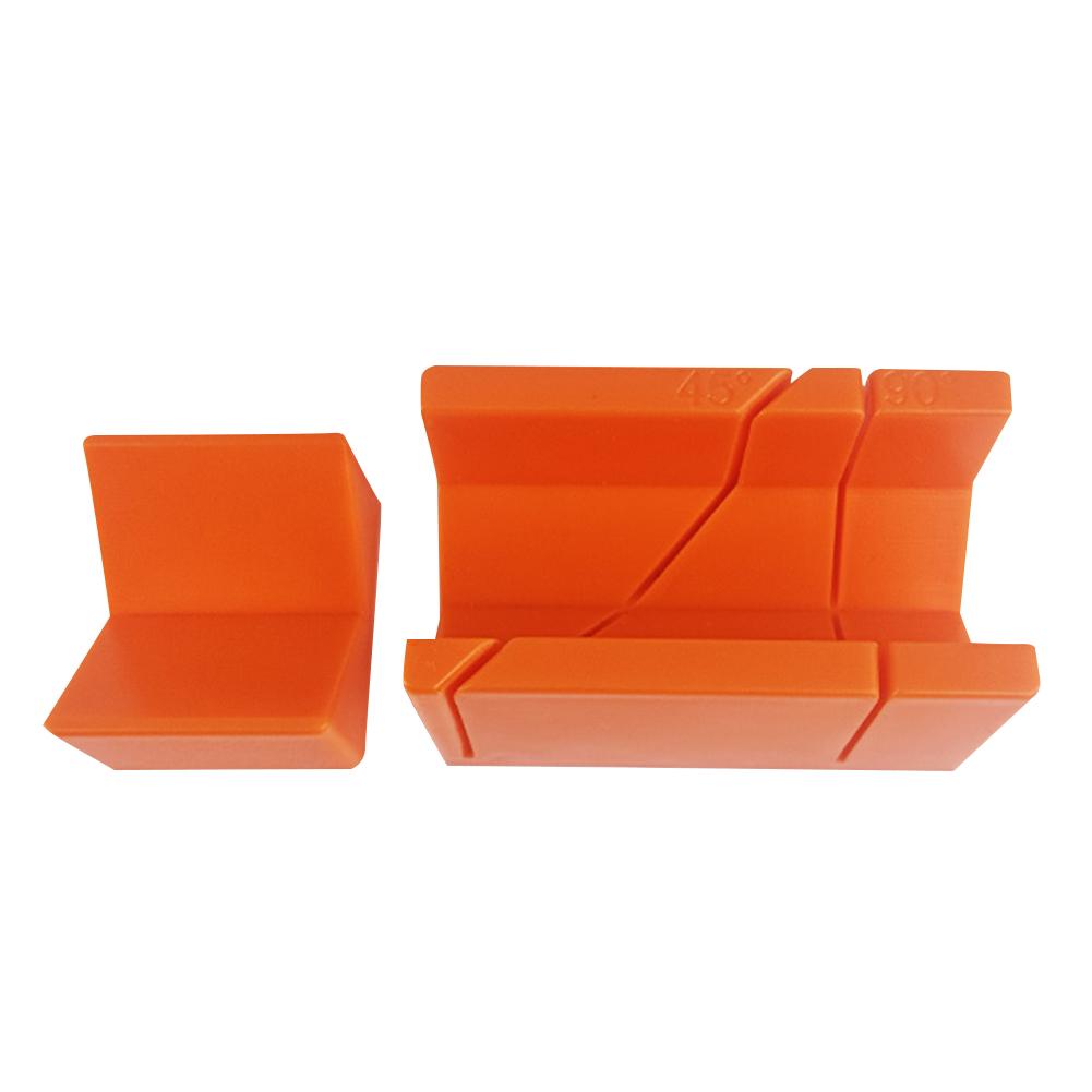 

Стусло для торцовочной пилы Коробка для резки дерева Точная коробка для резки под углом 45/90 градусов Типы угловых пазов Пластиковая коробка для пилы для столяра, резчика, плотника