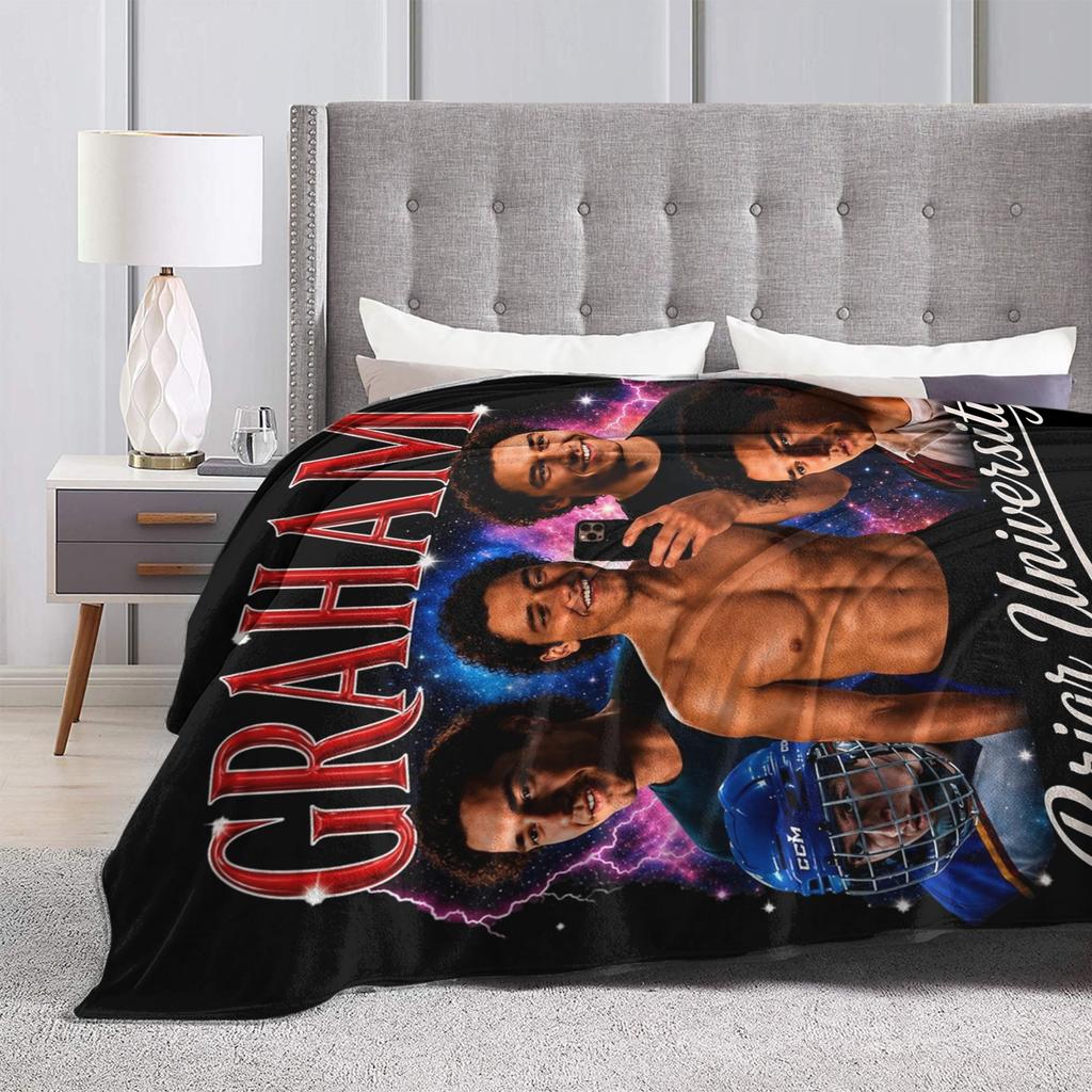 Garrett Graham Off Campus Blanket Velvet Decoration  Multi-Function Warm Throw Blanket For Bedding Couch Plush Thin Quilt