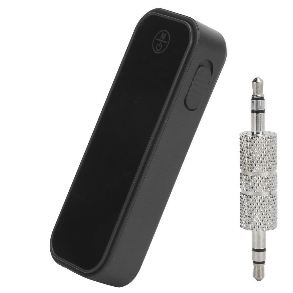 Autós Bluetooth 5.0 vevő adó 2 az 1-ben Mini vezeték nélküli audio adapter 3,5 mm-es Aux