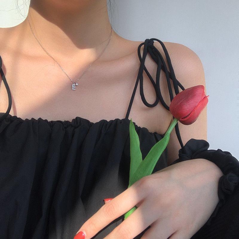 Geometric Pendant Necklace With Large And Small Squares