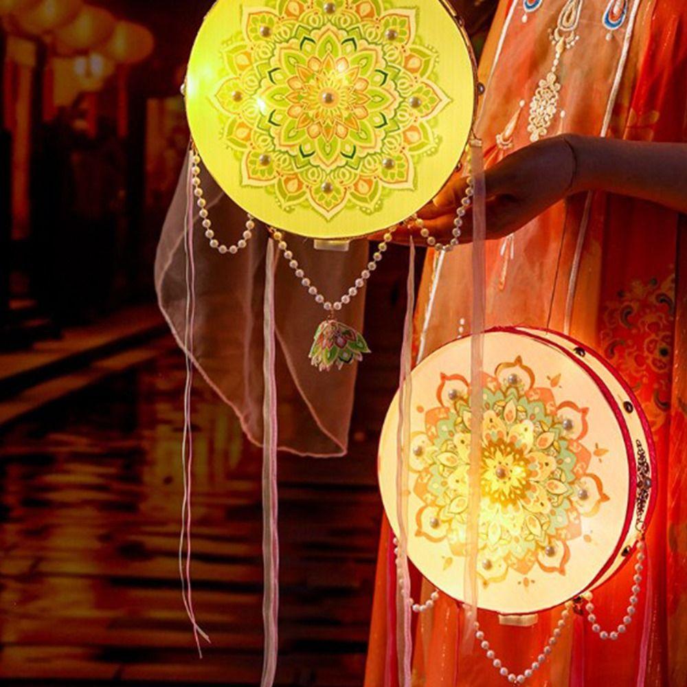 Intangible Cultural DIY Mid-Autumn Festival Lantern Manual Hanfu Photography Lamp  Children's Toy