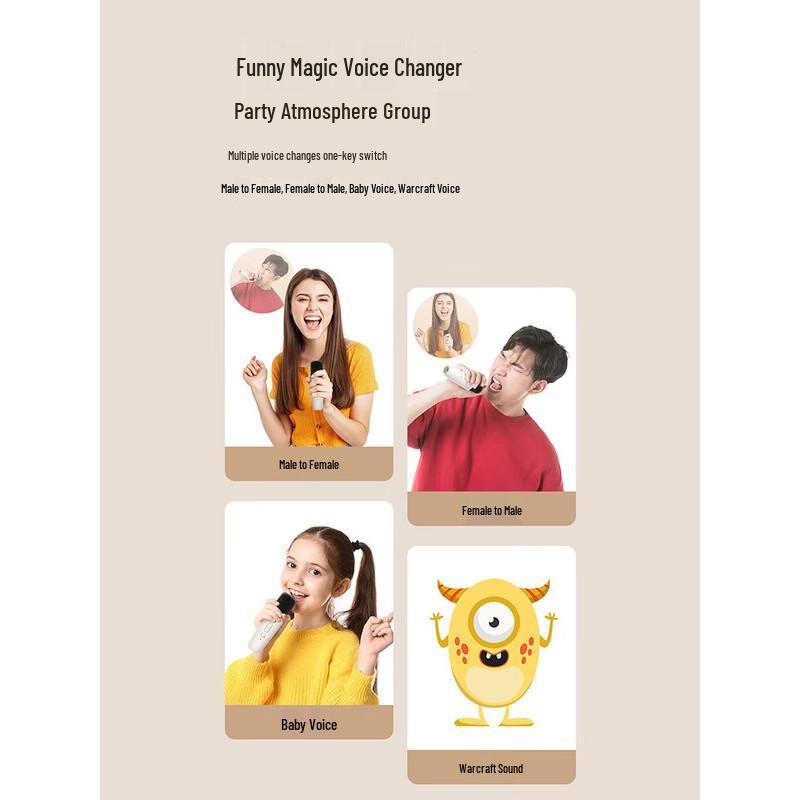 Newmine DP07 Portable Karaoke System with Dual Microphones CN plug (adapter included)