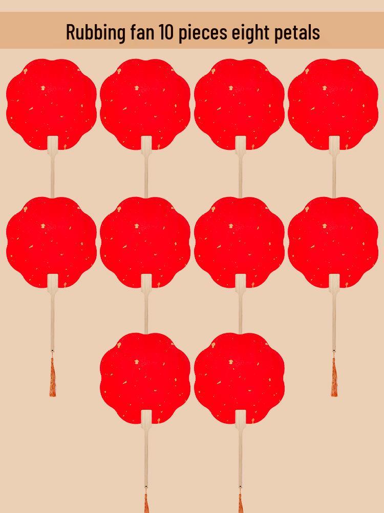 Handmade Intangible Cultural Heritage Round Fan Kit: Blank Xuan Paper for Parent-Child Festival Activities