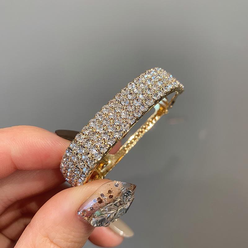

Korean Style Rhinestone Ponytail Holder Hair Clip - Exquisite Updo Claw Clip 2021