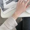 Bracciale di alta gamma in acciaio al titanio con paillettes inossidabili per ragazze - Design di nicchia e stile impilabile