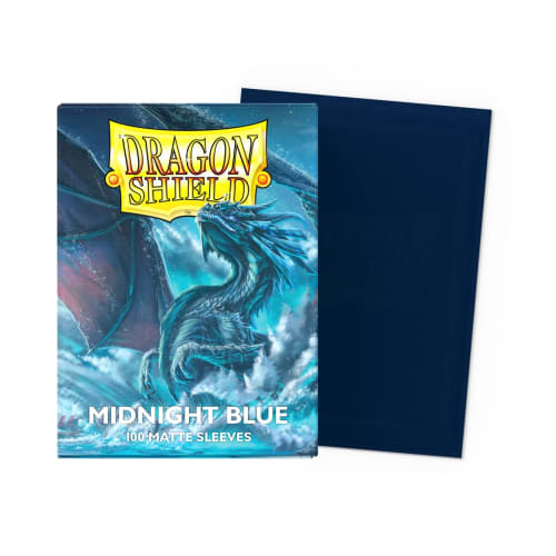 Dragon Shield Matte Sleeves, Standard Size, Midnight Blue, 100 Sleeves, AT-11057