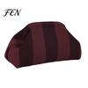 Portable Clutch Purse Woven Striped for Woman, Large Capacity Cosmetic Pouch, Pouch Knit Dumpling Bag, Kiss Lock Handbag Evening, Party Travel Makeup