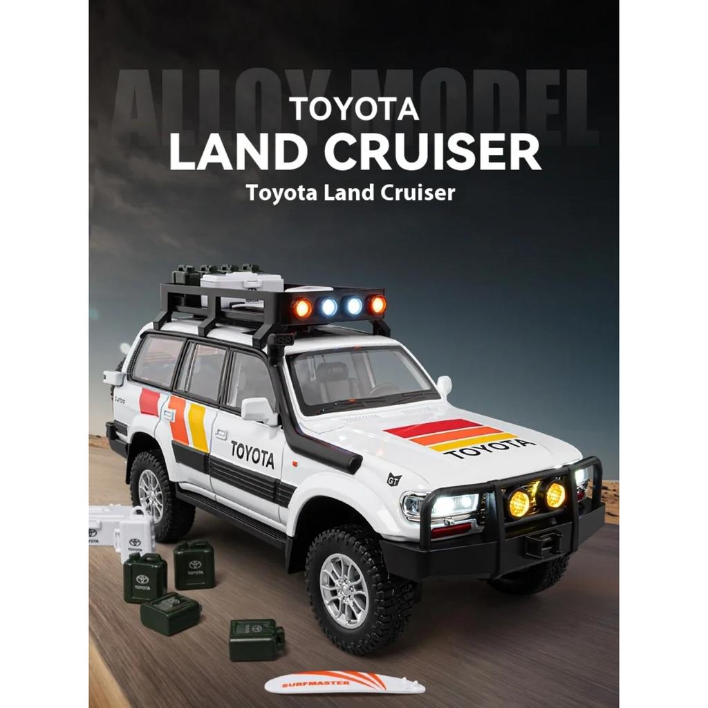 1/24 Toyota Land Cruiser LC80 Alloy Car Model Diecast Metal Car Model Children's Toys Vehicle Toy Models Games Child Games Child