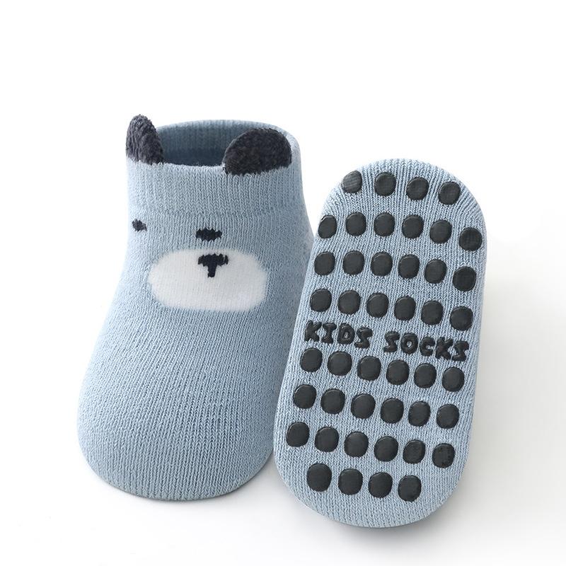 Kinder Rutschfeste Socken Niedliches Cartoon Wintermuster Kinder Jungen Mädchen Boden Babysocken Bequem für Kleinkinder