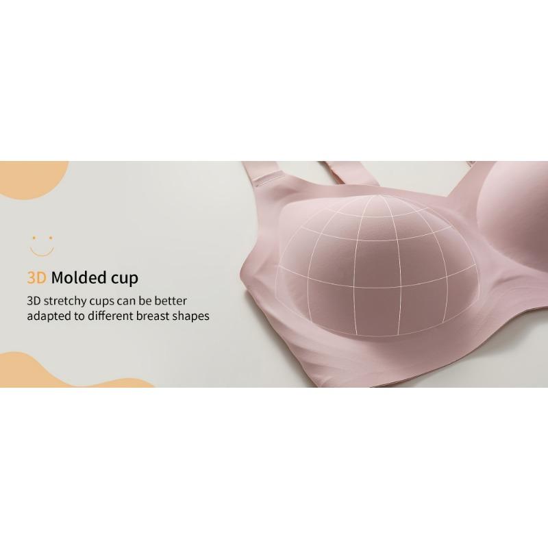 Seamless Naked Feeling, Comfortable Fixed Cup Underwear for Women Anti-sagging Breast-retracting No-wire Bra