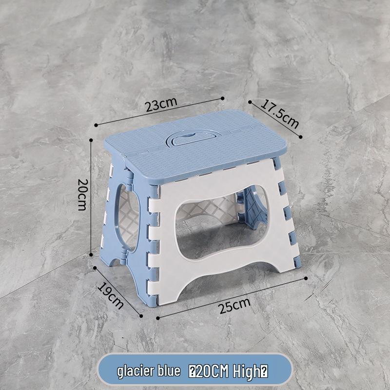 Foldable Thickened Multi-Use Stool: Fishing, Outdoor, Dining, Plastic/High/Low