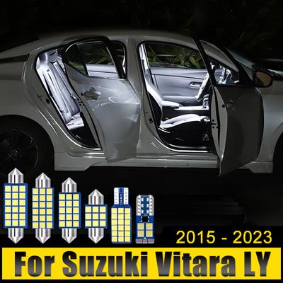 עבור סוזוקי ויטארה LY 2015 2016 2017 2018 2019 2020 2021 2022 2023 5 יחידות נורות LED לרכב מנורות כיפה פנימיות אביזרי אור תא מטען