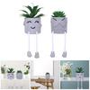 Face Hanging Leg Planter Pots for Indoor Outdoor Plant Smile Face Plant Pots Hanging Flowers Pots Face Planter