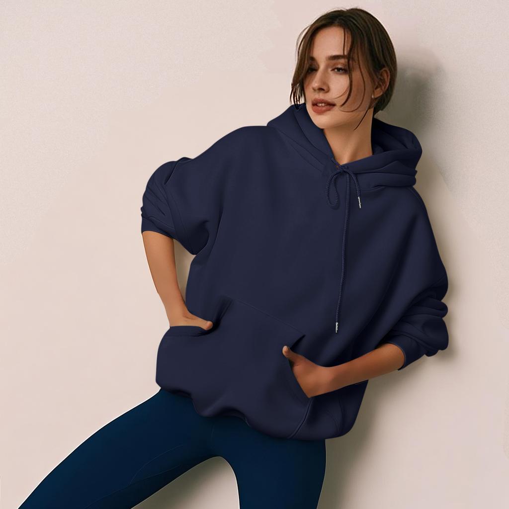 Dámská móda Mikina s kapucí na zip Dlouhý rukáv Svetr s kapucí Neformální Jednobarevné topy s kapsami