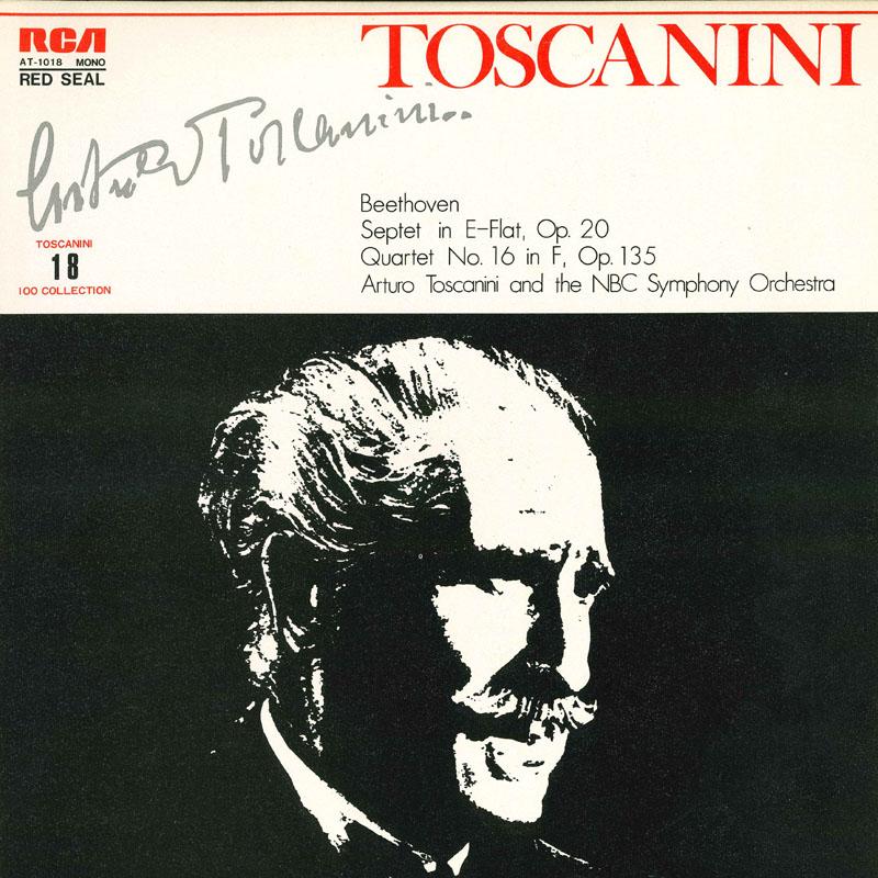 

LP Record ARTURO TOSCANINI Beethoven Septet In E Flat Op20 Qua AT1018 RCA Japan Classical Used