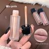 Cappuvini Obsidian Star Moon Matte Lip Glaze: Soft Mist Matte Nude, Long-lasting European & American Black Lipstick.