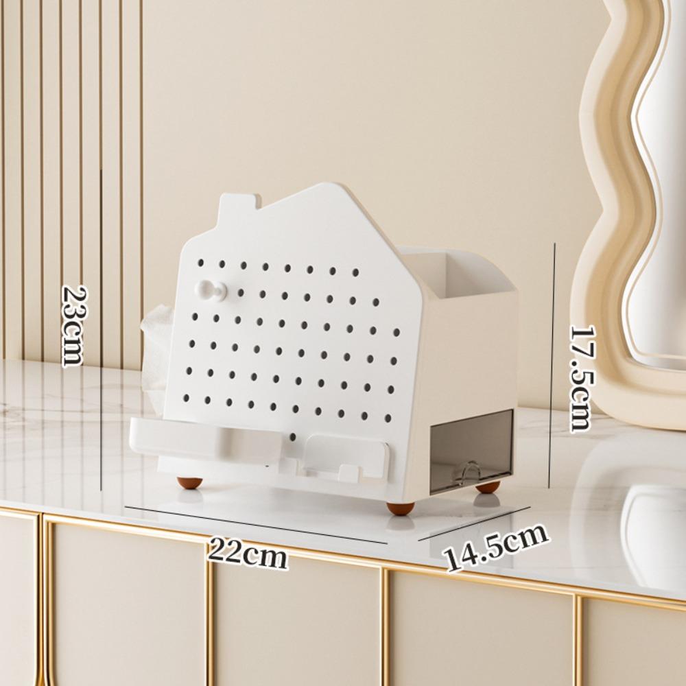 Household Desktop Organizer Perforated Board Storage Stationery Organizer  Tabletop Display