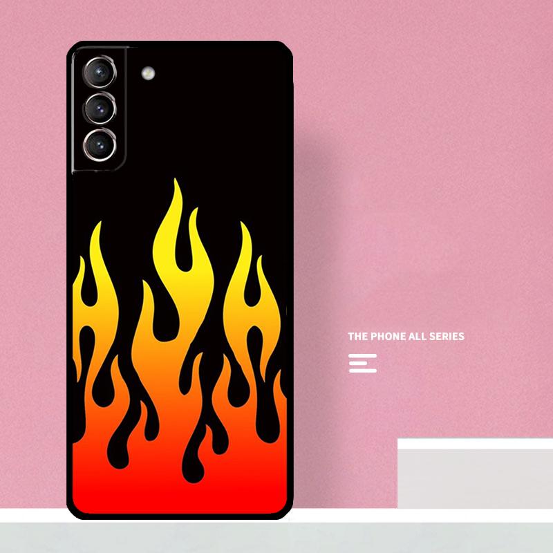 Blue Red Flame Fire Phone Case For Samsung Galaxy S26 S23 Ultra S20 S21 S22 S24 S25 Plus S10 S25 FE Cover Coque