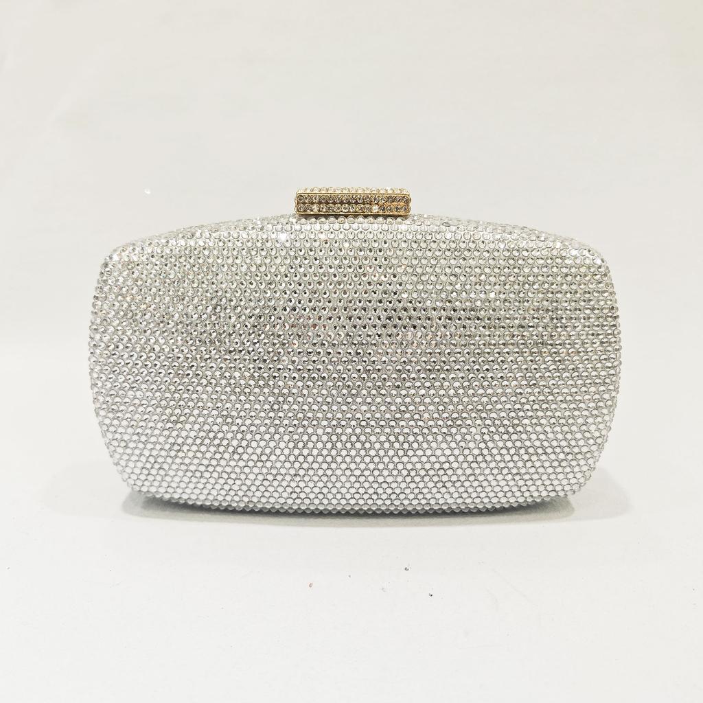 New Gold/Silver Women Crystal Evening Clutch Bags Diamond Wedding Gold Purses Bridal Fromal Handbags Party Prom Clutches Cocktai