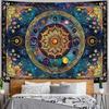 Boho Tapestry Cosmic Mandala Wall Hanging Aesthetic Bedroom Dorm Decor Spiritual Psychedelic Hippie Wall Art Blanket