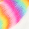 Handmade plush fox tail rainbow beast tail costume comic exhibition large wolf tail cosplay props accessories