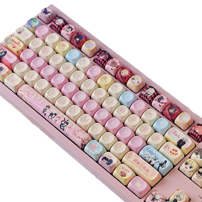 Dye-Sublimation PBT Fox Spirit MOA Keycap - Cute, Customizable, Compatible with Woting Keyboards