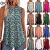 Women's Fashion Casual  Sleeveless O Neck Blouses & Shirts