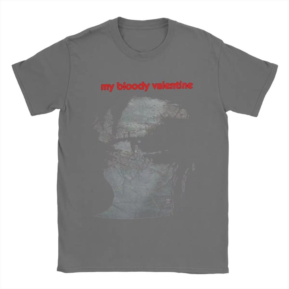 My Bloody Valentine Feed Me Wih Your Kiss T Shirts for Men Women Cotton Vintage T-Shirts Crew Neck Tee Shirt Birthday Present