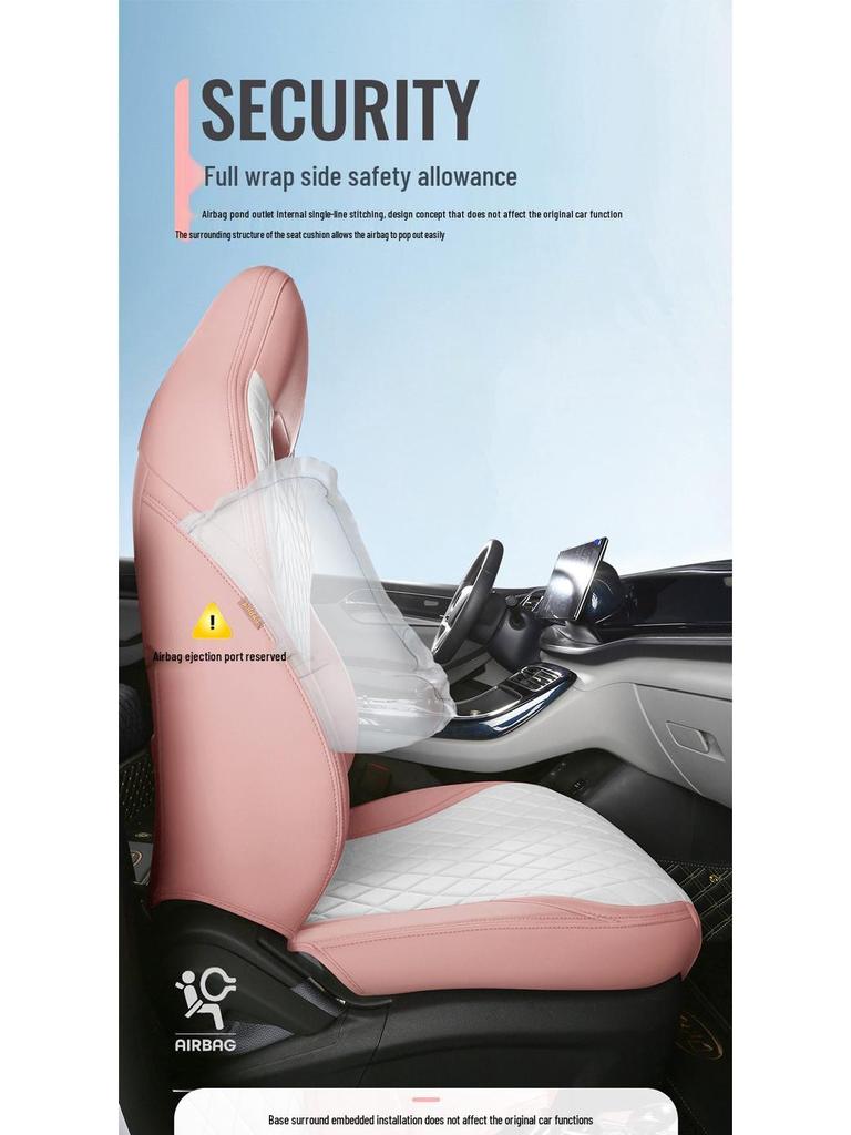 BYD Qin PLUS Sedan Leather Seat Cover: 5-Seat, All-Season, Full Coverage