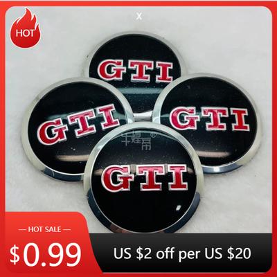 For VW VOLKSWAGEN 2026 New 65MM Car Wheel Hubcap Stickers Decals for Volkswagen RLINE GTI ABT Golf 5 6 7 Polo Passat Golf Tiguan