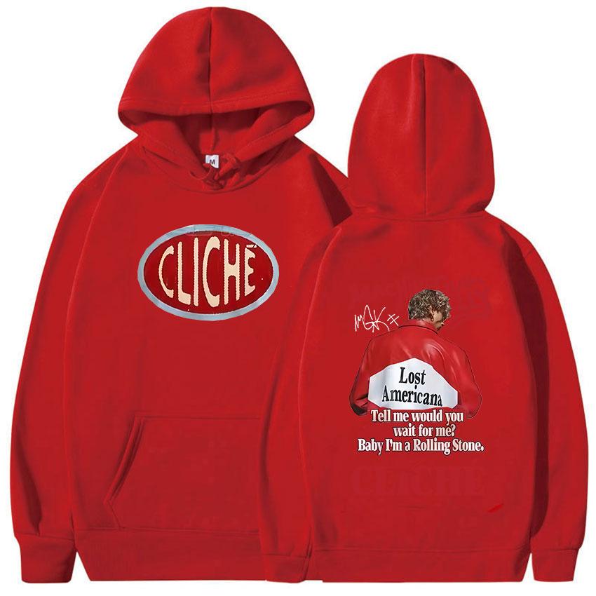 Machine Mgk Lost Americana Tour 2025 New Hoodie Men Women Vintage Long Sleeve Fashion Sweatshirt Hip Hop Fleece Pullover Hooded