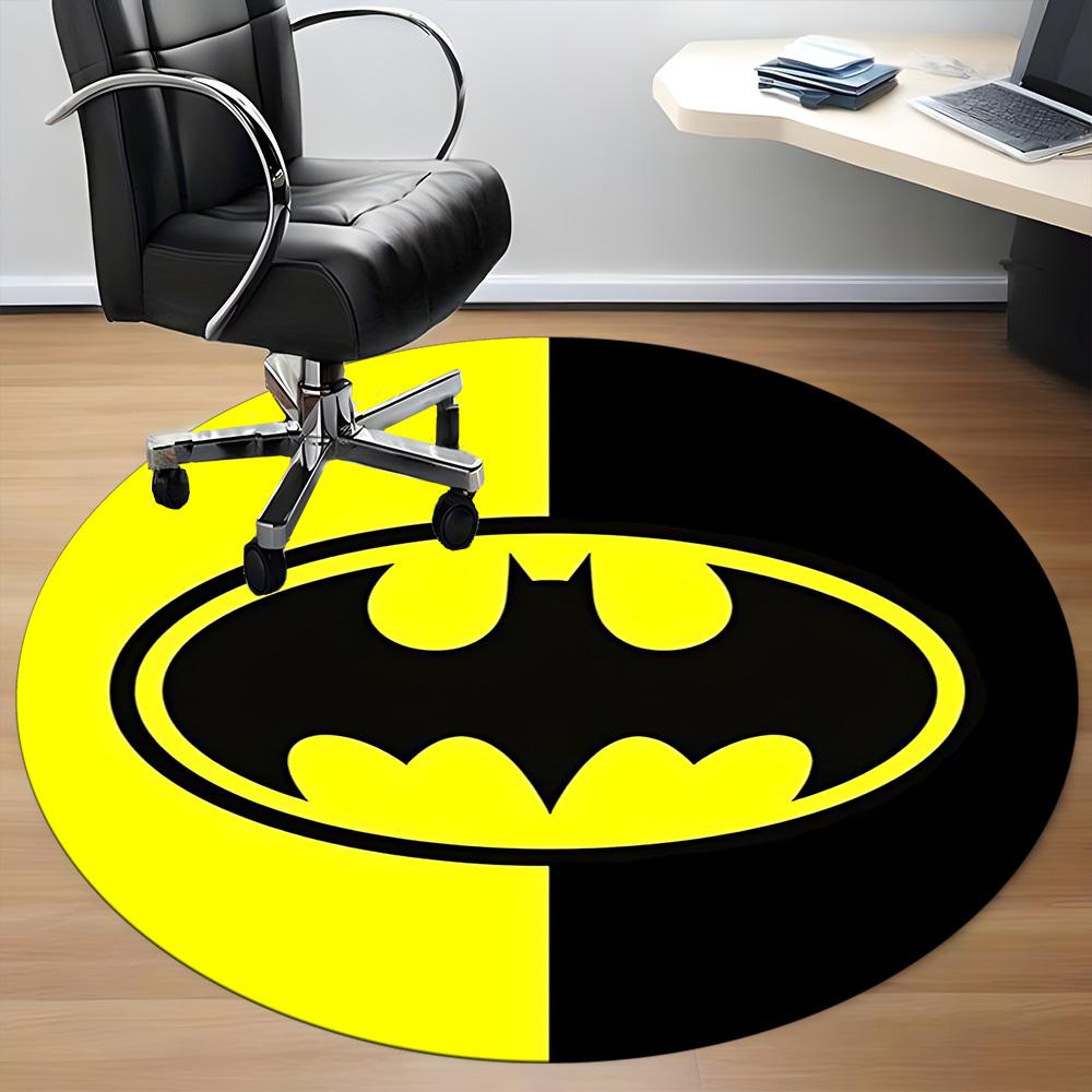 1pc Batman Office Round Area Rug, Under Office Chairs Bedroom Living Room Home Decor, Room Deco, Available In Various Sizes