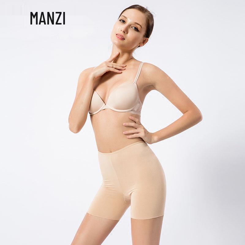 Manzi Women's Seamless Modal Safety Shorts - Anti-Exposure, Hip Lift, Thin Summer Base Layer Underwear