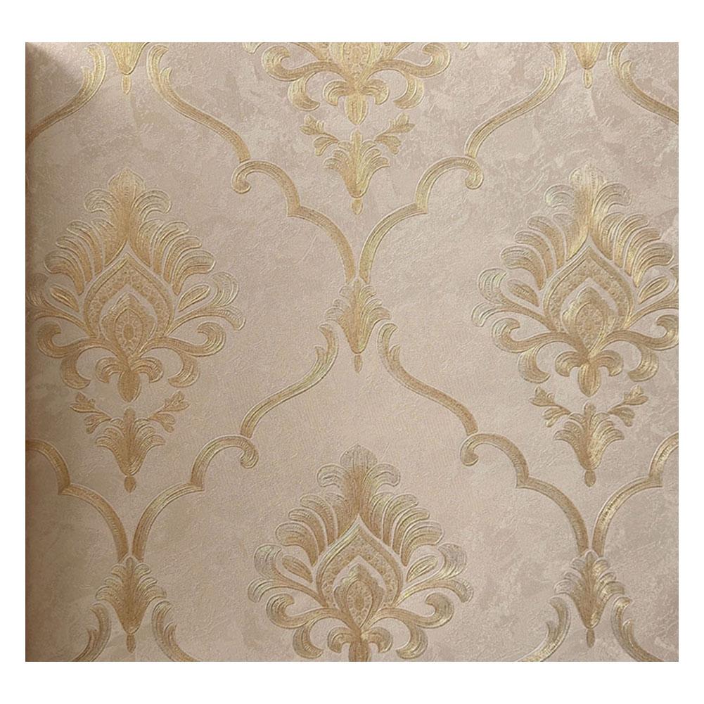 Transform Your Space with Elegant Damask Wallpaper Suitable for Various Settings Including Living Rooms and Offices