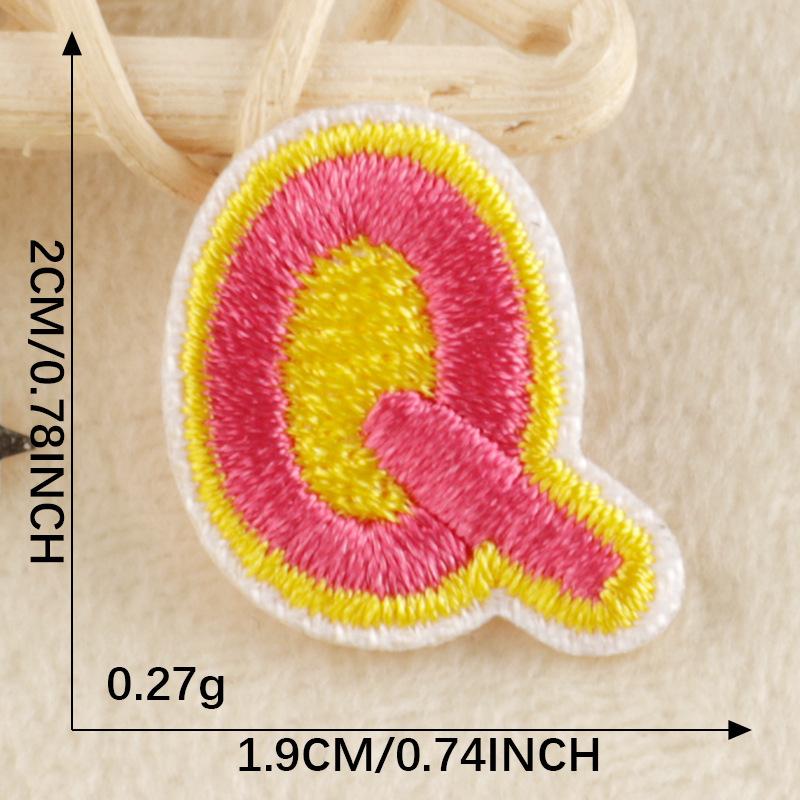 A-Z Embroidery Sticker Cartoon Original English Patch Clothing Accessories Badge Accessories Ironing < Unk > < Unk > Wappen Cloth Sticker