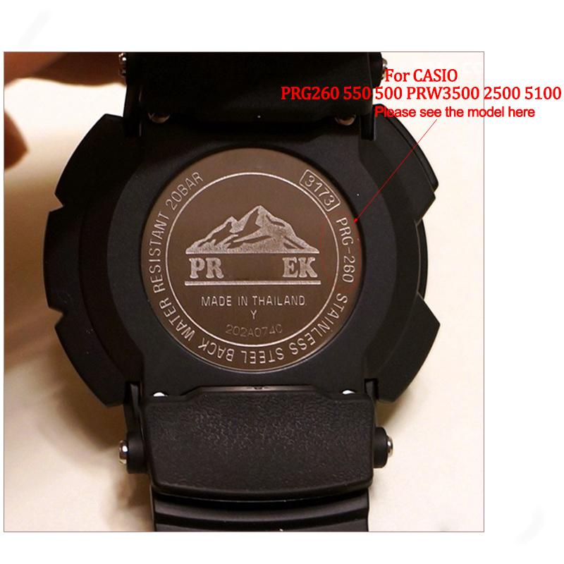 Příslušenství k hodinkám Pro Casio Protrek PRG 260 500 510 250 PRW-3500 2500 5100 Pánský Řemínek Náramek Voděodolný Pryskyřice Guma Řemínek k hodinkám
