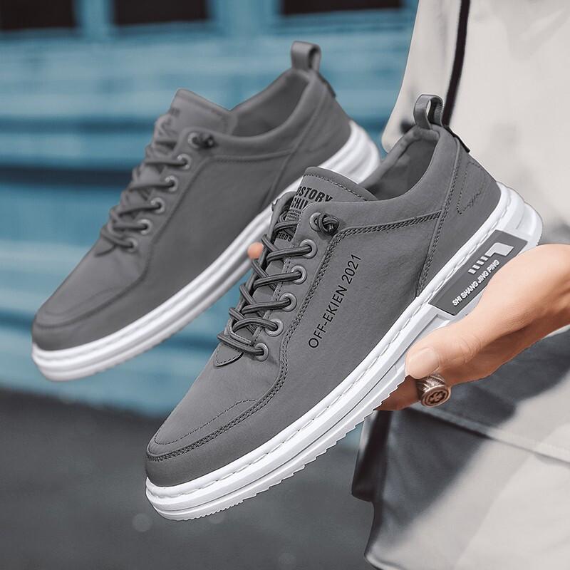 Shoes men's new ice silk canvas shoes versatile soft-soled casual sports men's shoes breathable board shoes