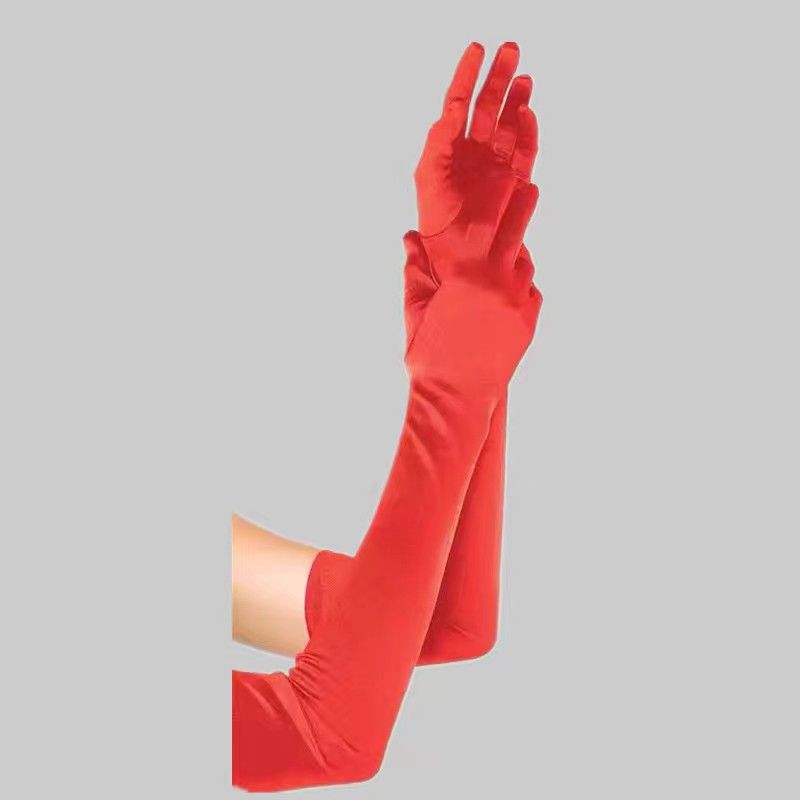 

Атласный Шелковистый Глянцевый Длинный Свадебный Женский Стрейч-сатин Red 43cm All yards