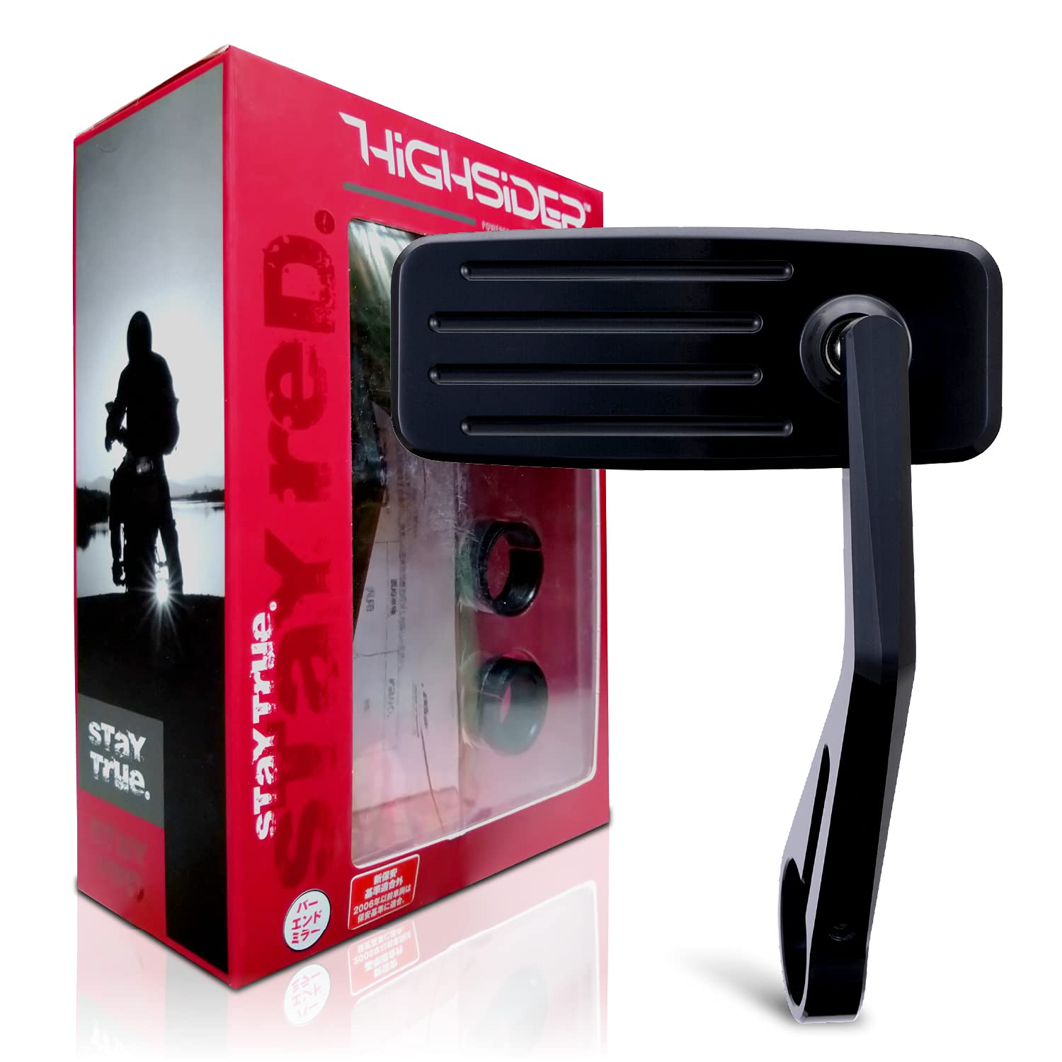 

Daytona HIGHSIDER Motorcycle Bar End Mirror 1 Side Action Black 96699